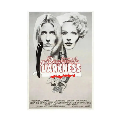 DAUGHTERS OF DARKNESS 1971 - Paper Movie Poster - The Sticker Space