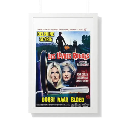 DAUGHTERS OF DARKNESS (BELGIAN) 1971 - Framed Movie Poster - The Sticker Space