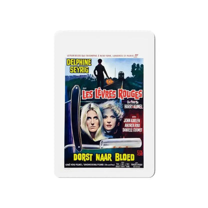 DAUGHTERS OF DARKNESS (BELGIAN) 1971 Movie Poster - Refrigerator Magnet 6 Inch - The Sticker Space