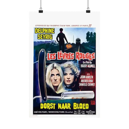 DAUGHTERS OF DARKNESS (BELGIAN) 1971 - Paper Movie Poster 12″ x 18″ Matte - The Sticker Space