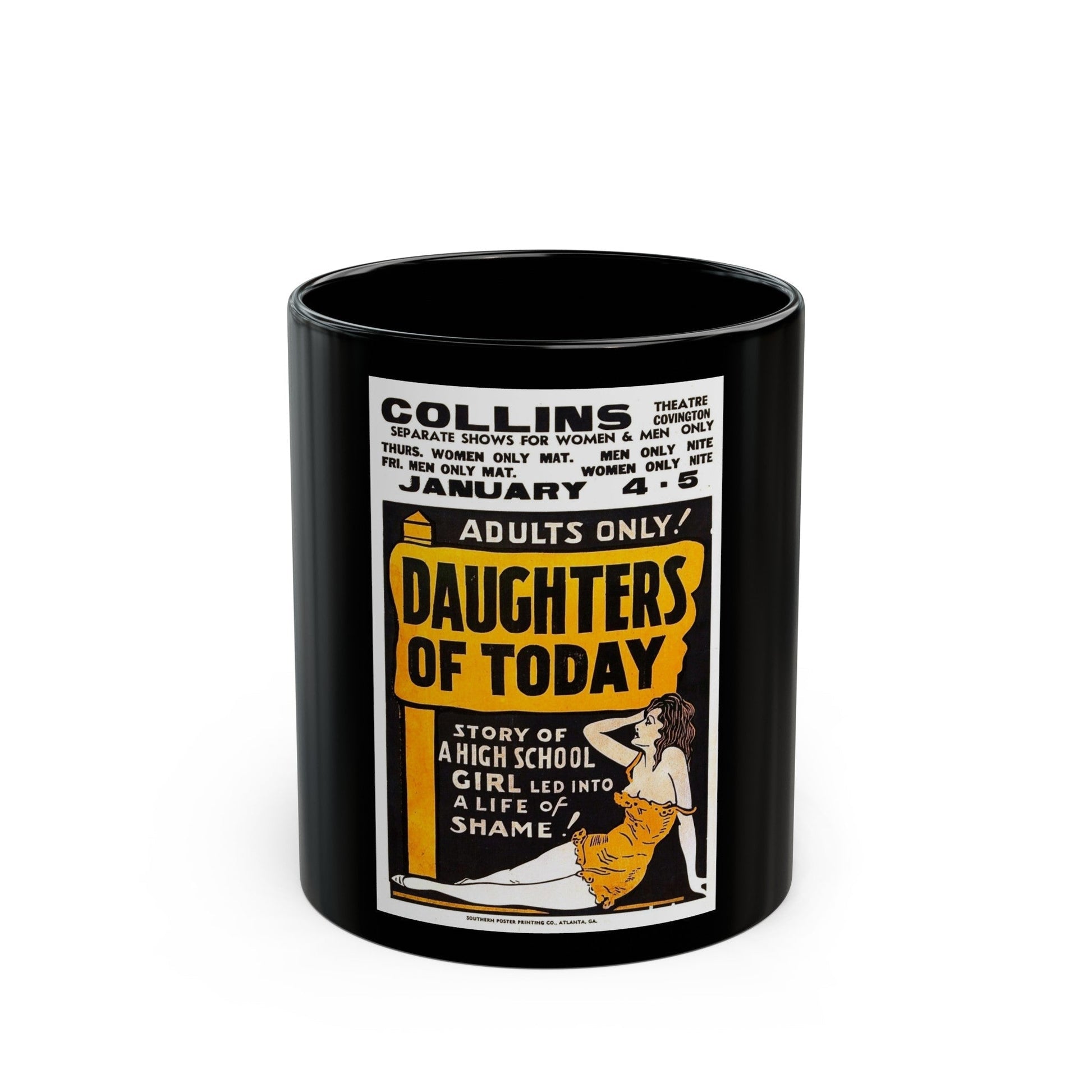 DAUGHTERS OF TODAY 1928 Movie Poster - Black Coffee Mug-11oz-The Sticker Space