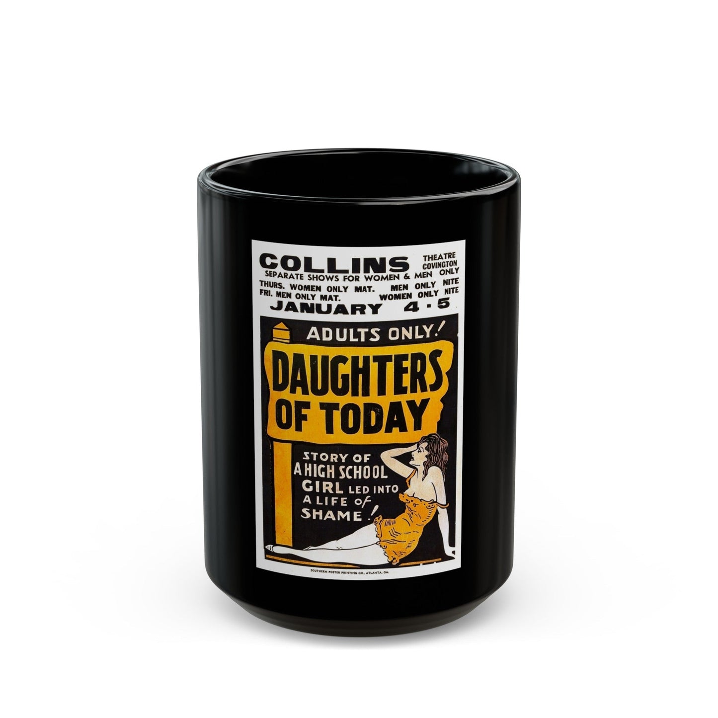 DAUGHTERS OF TODAY 1928 Movie Poster - Black Coffee Mug-15oz-The Sticker Space