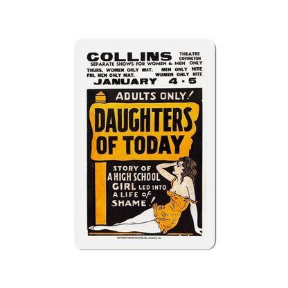 DAUGHTERS OF TODAY 1928 Movie Poster - Die-Cut Magnet-3" x 3"-The Sticker Space