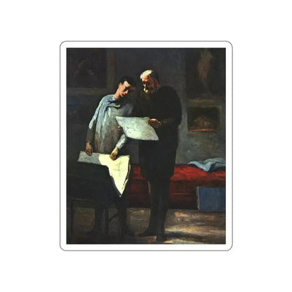 DAUMIER, Honore - 004 (Artwork) STICKER Vinyl Die-Cut Decal White Die-Cut 6 Inch - The Sticker Space