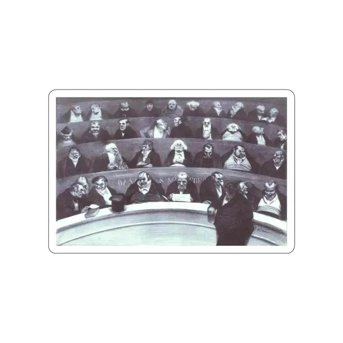 DAUMIER, Honore - 22 (Artwork) STICKER Vinyl Die-Cut Decal White Die-Cut 2 Inch - The Sticker Space