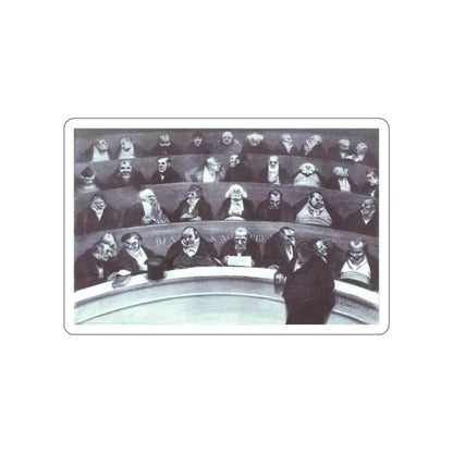 DAUMIER, Honore - 22 (Artwork) STICKER Vinyl Die-Cut Decal White Die-Cut 2 Inch - The Sticker Space