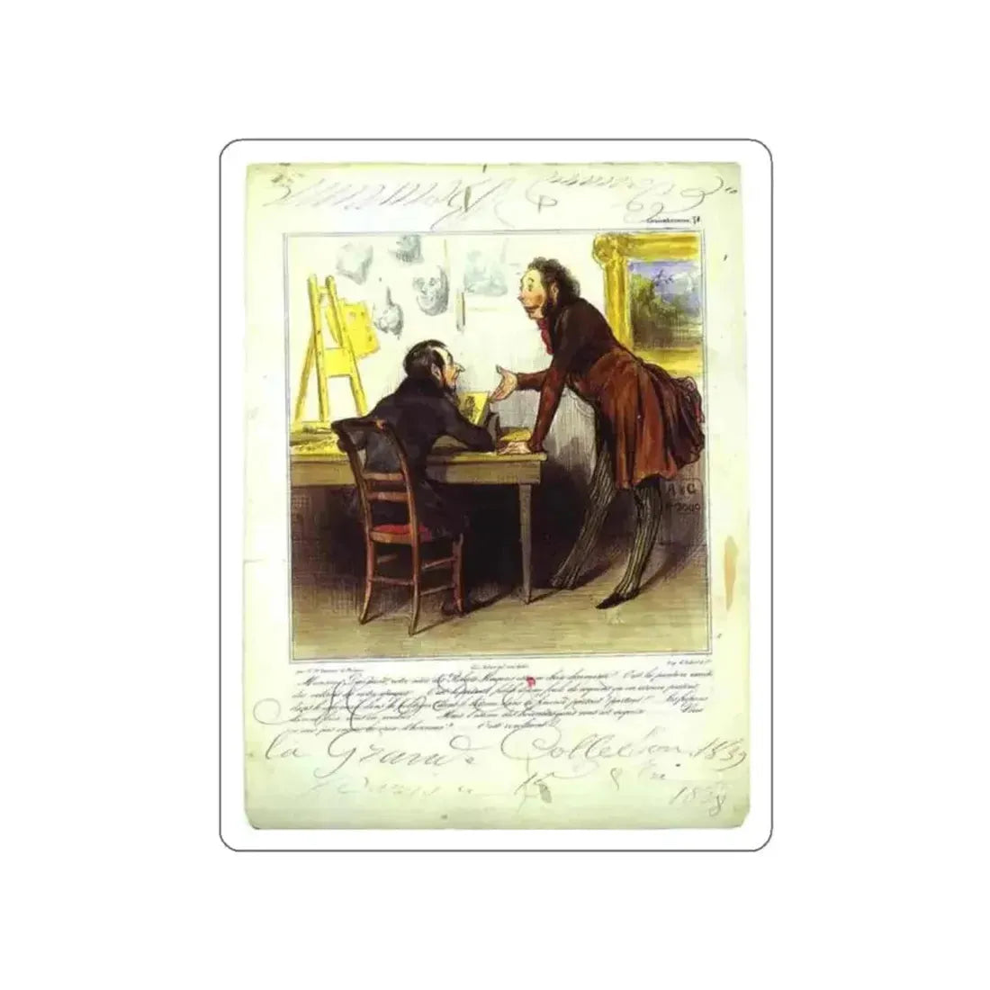 DAUMIER, Honore - 24 (Artwork) STICKER Vinyl Die-Cut Decal - The Sticker Space