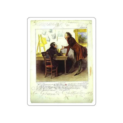 DAUMIER, Honore - 24 (Artwork) STICKER Vinyl Die-Cut Decal White Die-Cut 5 Inch - The Sticker Space