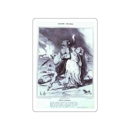 DAUMIER, Honore - 25 (Artwork) STICKER Vinyl Die-Cut Decal - The Sticker Space