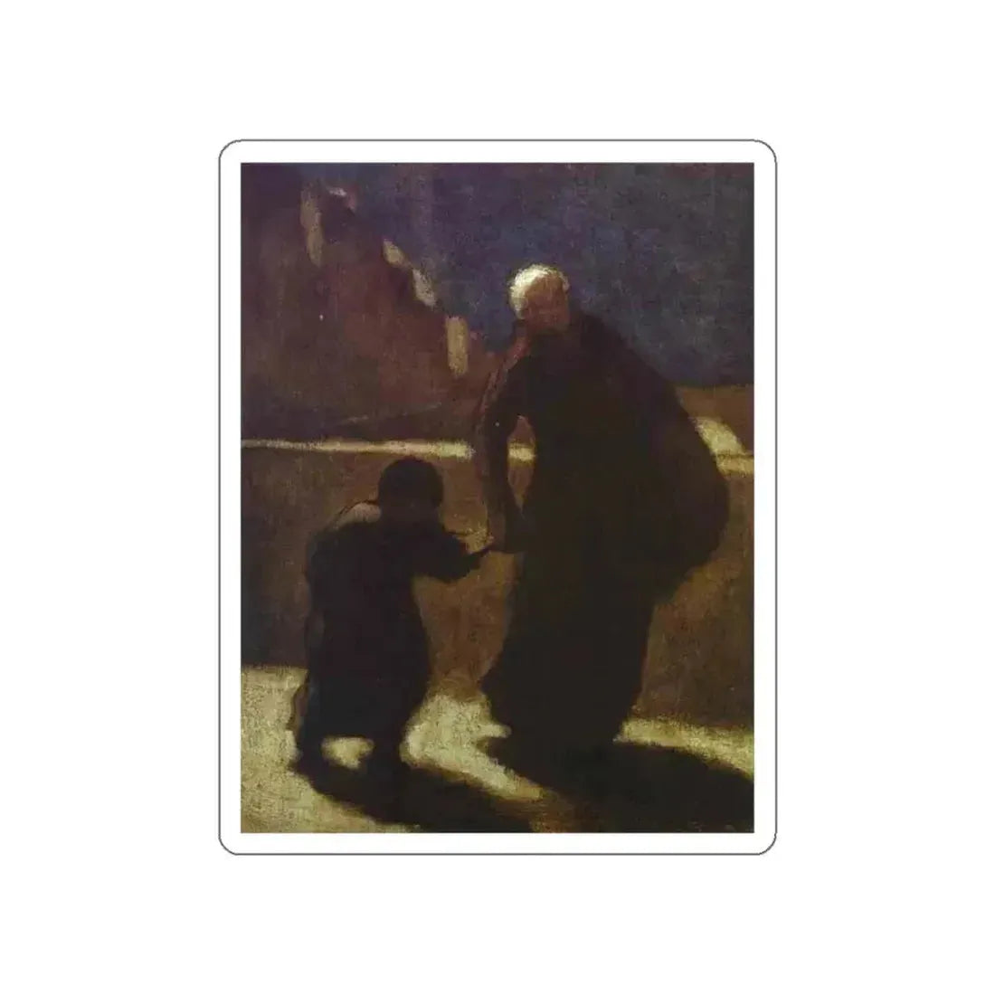 DAUMIER, Honore - 34 (Artwork) STICKER Vinyl Die-Cut Decal White Die-Cut 5 Inch - The Sticker Space