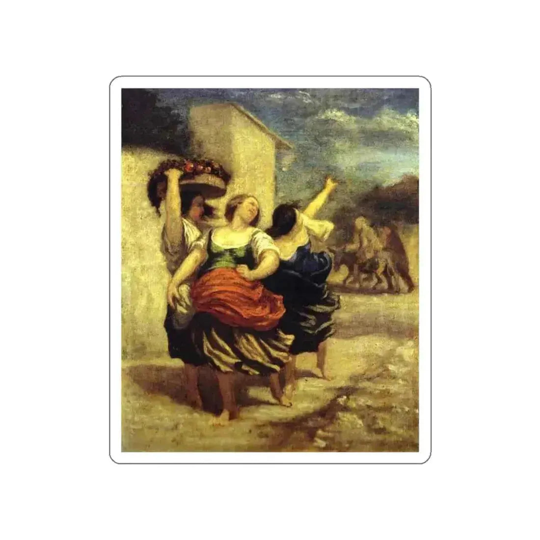 DAUMIER, Honore - 39 (Artwork) STICKER Vinyl Die-Cut Decal White Die-Cut 5 Inch - The Sticker Space