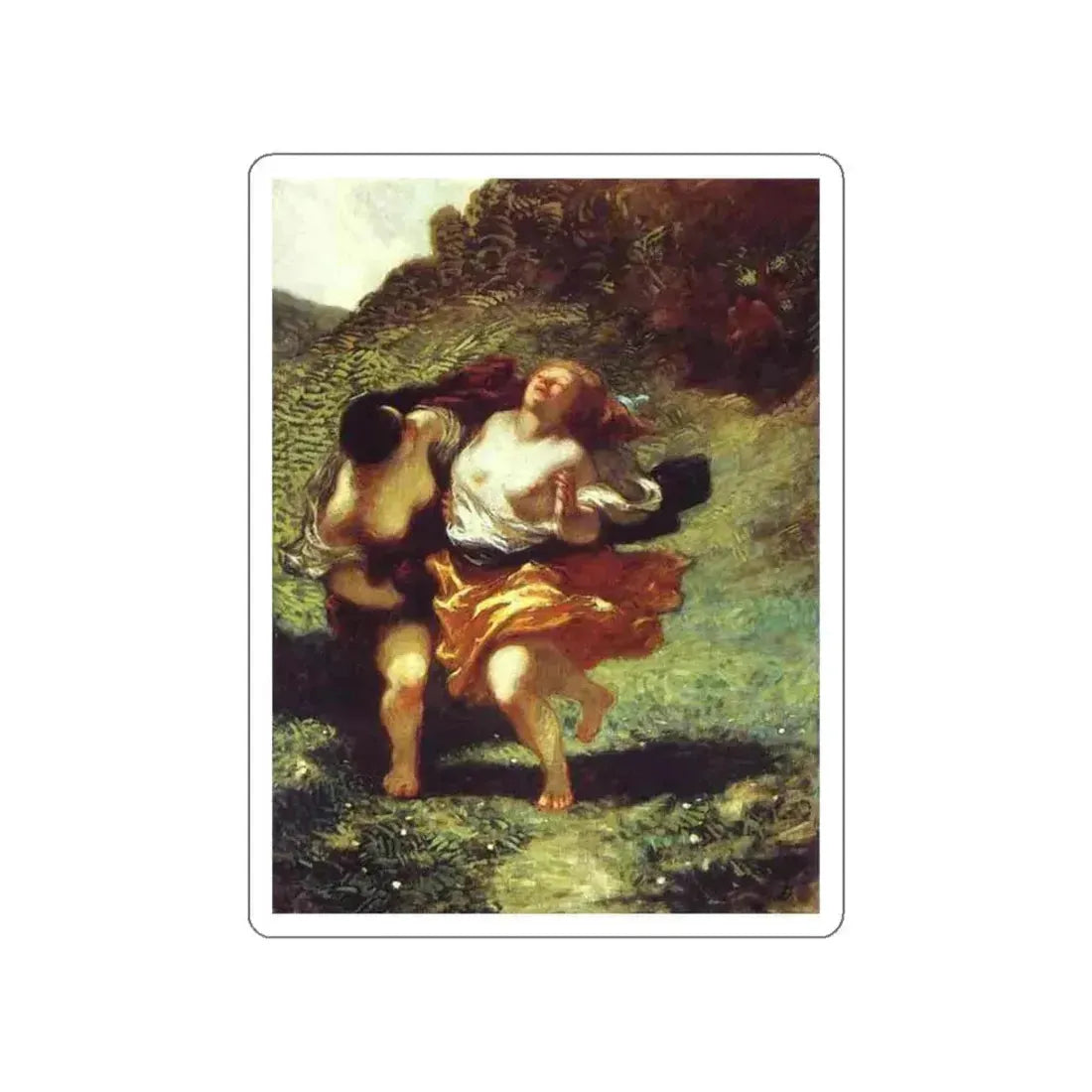 DAUMIER, Honore - 40 (Artwork) STICKER Vinyl Die-Cut Decal White Die-Cut 4 Inch - The Sticker Space