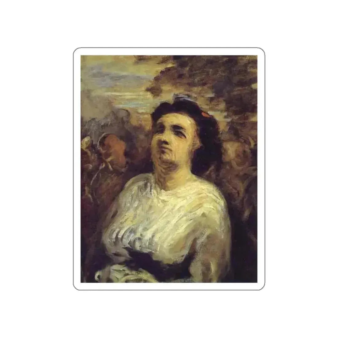 DAUMIER, Honore - 41 (Artwork) STICKER Vinyl Die-Cut Decal White Die-Cut 3 Inch - The Sticker Space