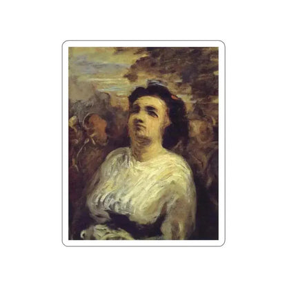 DAUMIER, Honore - 41 (Artwork) STICKER Vinyl Die-Cut Decal White Die-Cut 5 Inch - The Sticker Space