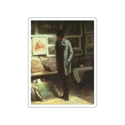 DAUMIER, Honore - The print collecto (Artwork) STICKER Vinyl Die-Cut Decal White Die-Cut 2 Inch - The Sticker Space