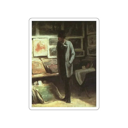 DAUMIER, Honore - The print collecto (Artwork) STICKER Vinyl Die-Cut Decal White Die-Cut 3 Inch - The Sticker Space