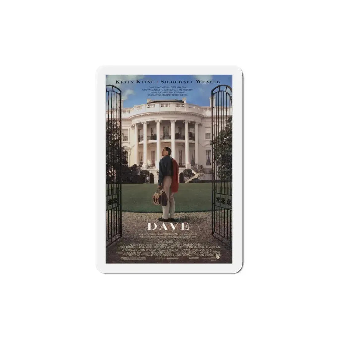 Dave 1993 Movie Poster Refrigerator Magnet 4 Inch - The Sticker Space