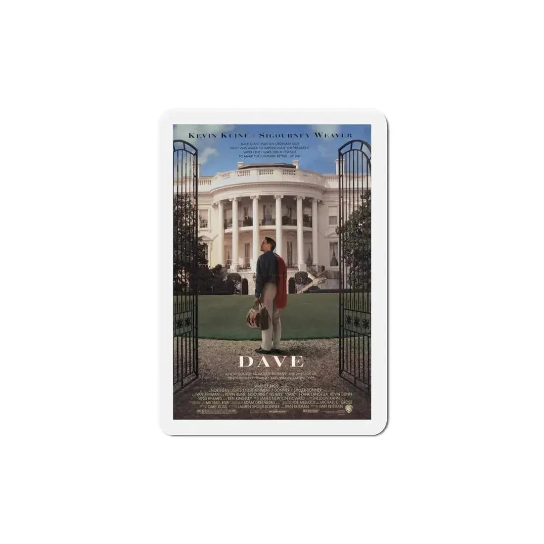 Dave 1993 Movie Poster Refrigerator Magnet 6 Inch - The Sticker Space
