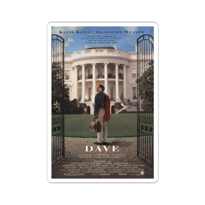 Dave 1993 Movie Poster - STICKER Vinyl Kiss-Cut Decal 2 Inch White - The Sticker Space