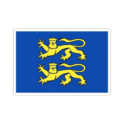 Daverdisse vlag (Belgium) STICKER Vinyl Kiss-Cut Decal 4 Inch White - The Sticker Space