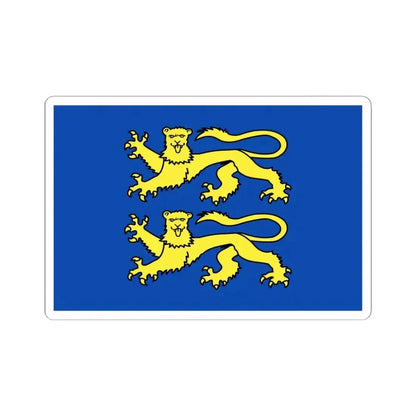 Daverdisse vlag (Belgium) STICKER Vinyl Kiss-Cut Decal 6 Inch White - The Sticker Space