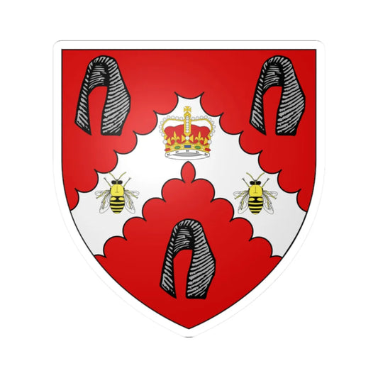 David Beatie Arms (New Zealand) (Coat of Arms) STICKER Vinyl Kiss-Cut Decal 2 Inch White - The Sticker Space