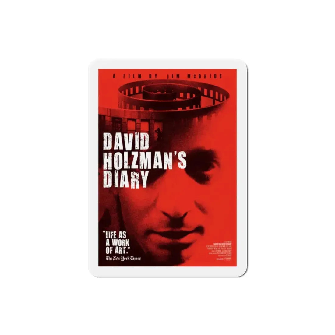 David Holzman's Diary 1975 Movie Poster Refrigerator Magnet 2 Inch - The Sticker Space