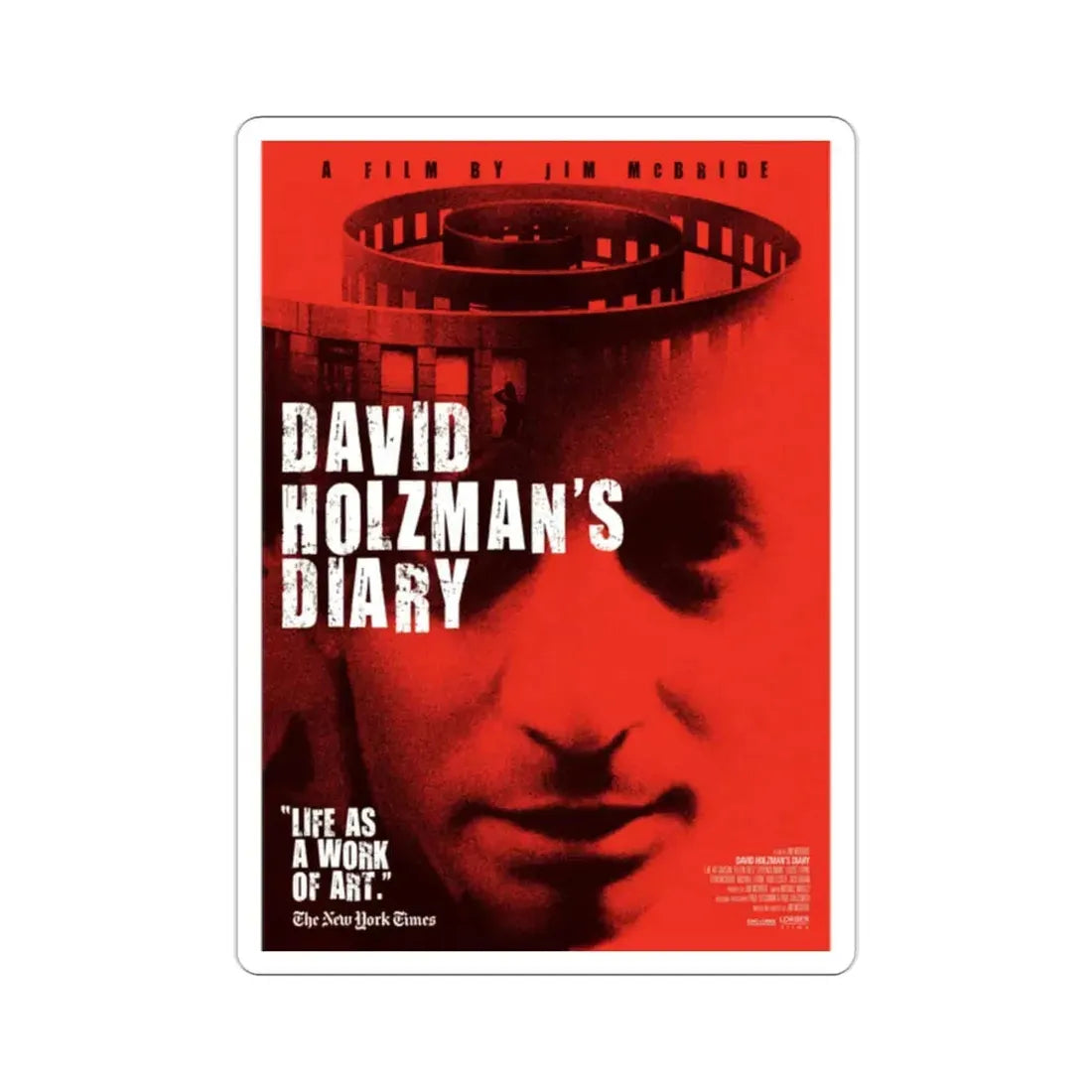 David Holzman's Diary 1975 Movie Poster STICKER Vinyl Die-Cut Decal 2 Inch - The Sticker Space