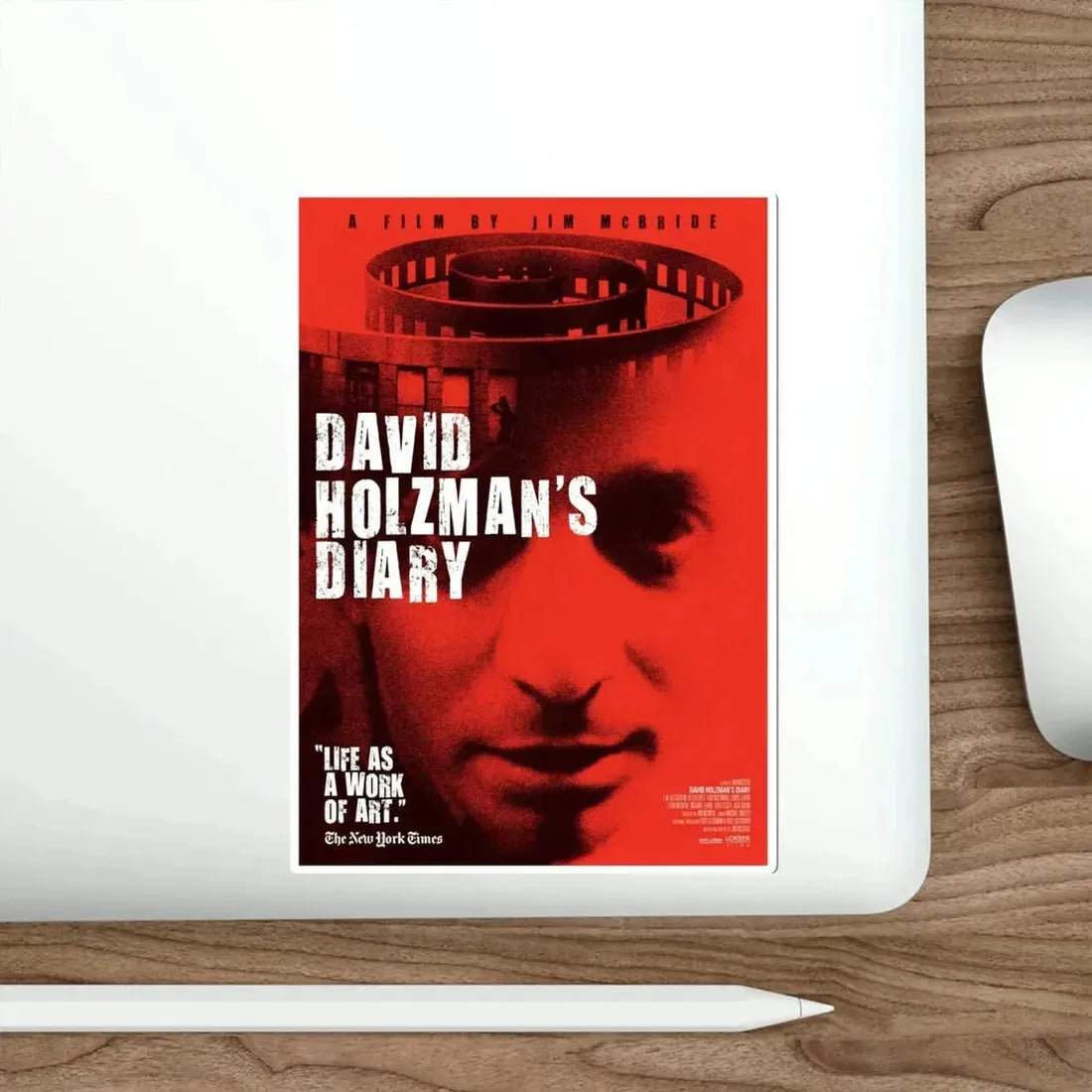 David Holzman's Diary 1975 Movie Poster STICKER Vinyl Die-Cut Decal - The Sticker Space