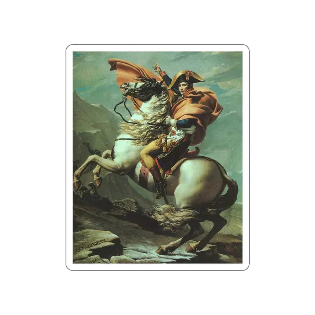 DAVID,Jacques-Louis - St Bernard (Artwork) STICKER Vinyl Die-Cut Decal White Die-Cut 4 Inch - The Sticker Space