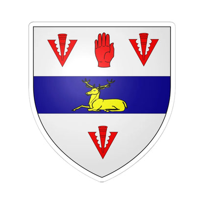 Davidson of Davidson arms (Scotland) (Coat of Arms) STICKER Vinyl Kiss-Cut Decal 6 Inch White - The Sticker Space