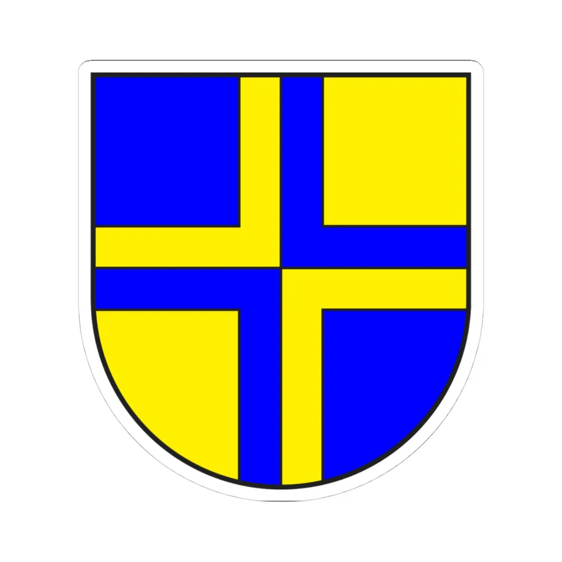 Davos wappen (Switzerland) (Coat of Arms) STICKER Vinyl Kiss-Cut Decal 4 Inch White - The Sticker Space