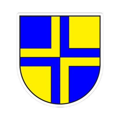 Davos wappen (Switzerland) (Coat of Arms) STICKER Vinyl Kiss-Cut Decal 4 Inch White - The Sticker Space