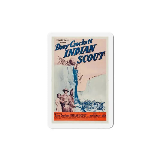 Davy Crockett Indian Scout 1950 Movie Poster Refrigerator Magnet 6 Inch - The Sticker Space