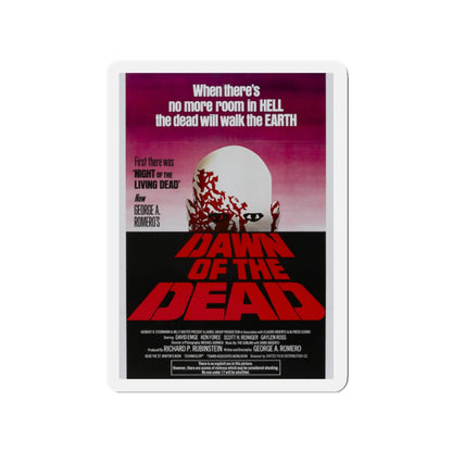 DAWN OF THE DEAD 1978 Movie Poster - Die-Cut Magnet-2" x 2"-The Sticker Space