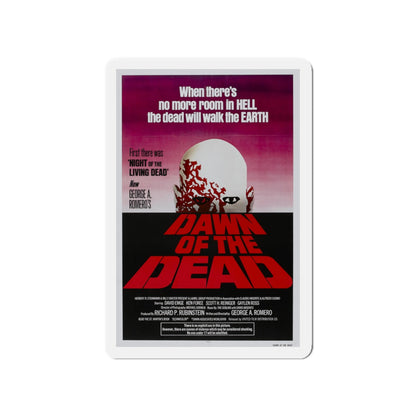 DAWN OF THE DEAD 1978 Movie Poster - Die-Cut Magnet-4" x 4"-The Sticker Space