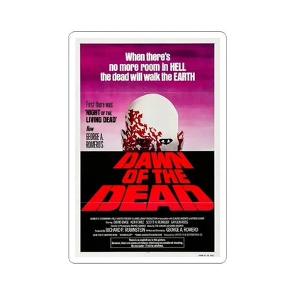 Dawn of the Dead 1979 Movie Poster STICKER Vinyl Die-Cut Decal 6 Inch - The Sticker Space