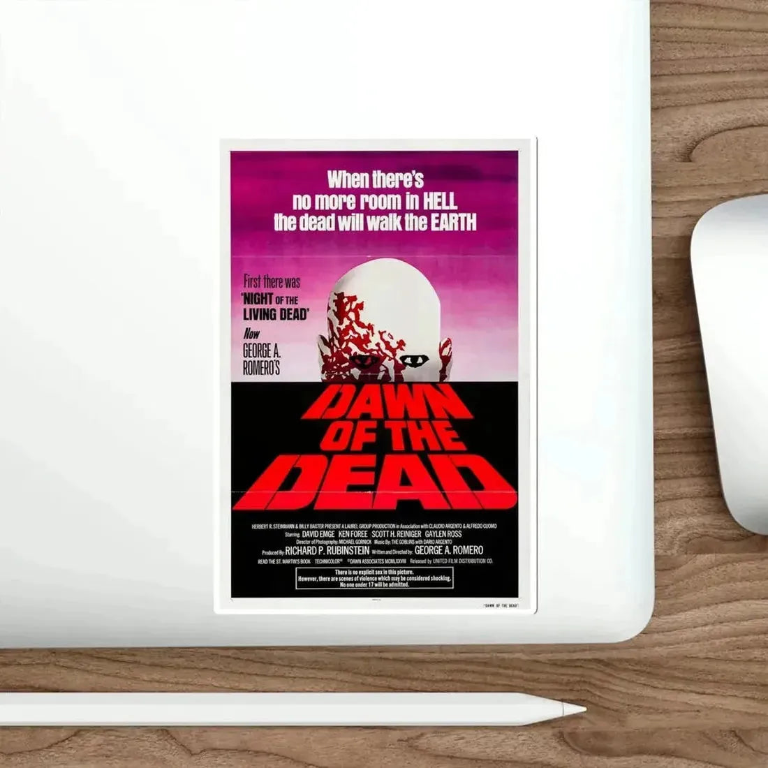 Dawn of the Dead 1979 Movie Poster STICKER Vinyl Die-Cut Decal - The Sticker Space