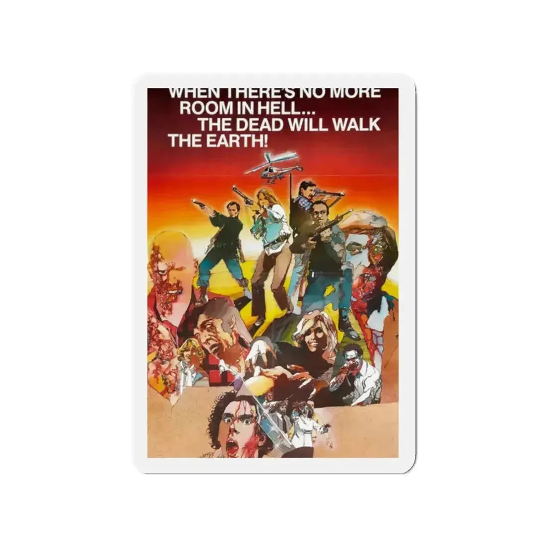 DAWN OF THE DEAD (2) 1978 Movie Poster - Refrigerator Magnet - The Sticker Space