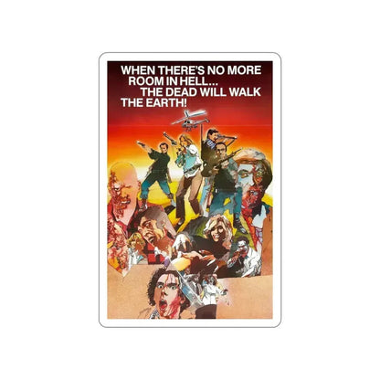 DAWN OF THE DEAD (2) 1978 Movie Poster STICKER Vinyl Die-Cut Decal 5 Inch - The Sticker Space