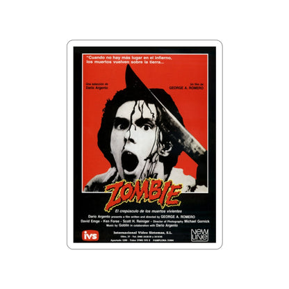 DAWN OF THE DEAD (ITALIAN) 1978 Movie Poster STICKER Vinyl Die-Cut Decal-2 Inch-The Sticker Space