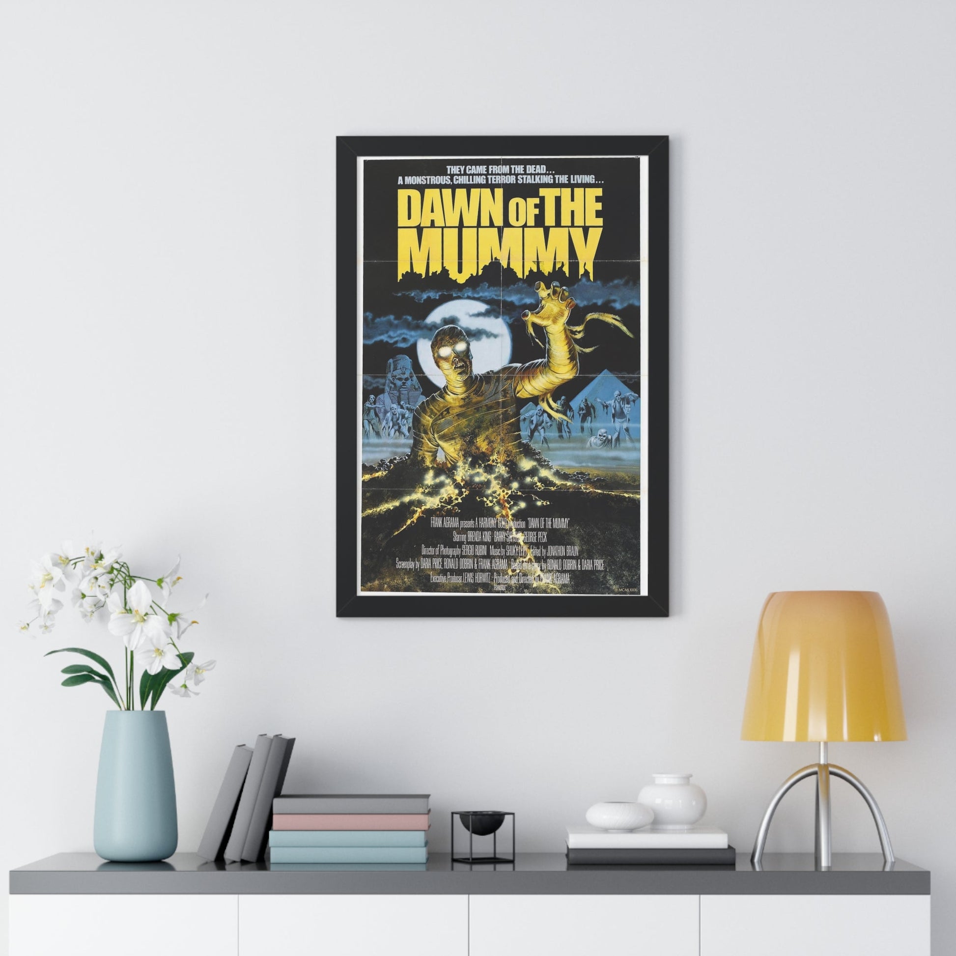 DAWN OF THE MUMMY 1981 - Framed Movie Poster-The Sticker Space