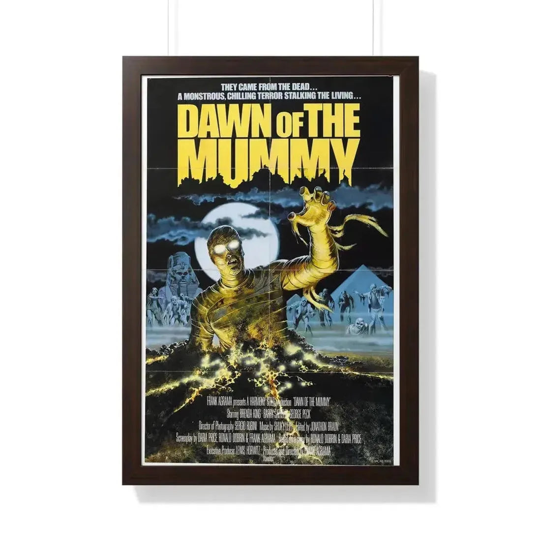 DAWN OF THE MUMMY 1981 - Framed Movie Poster - The Sticker Space