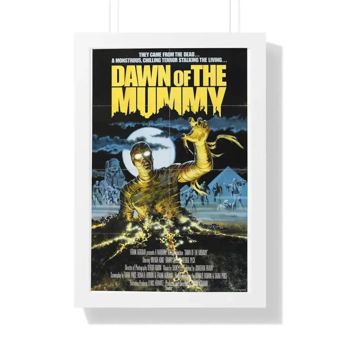 DAWN OF THE MUMMY 1981 - Framed Movie Poster - The Sticker Space