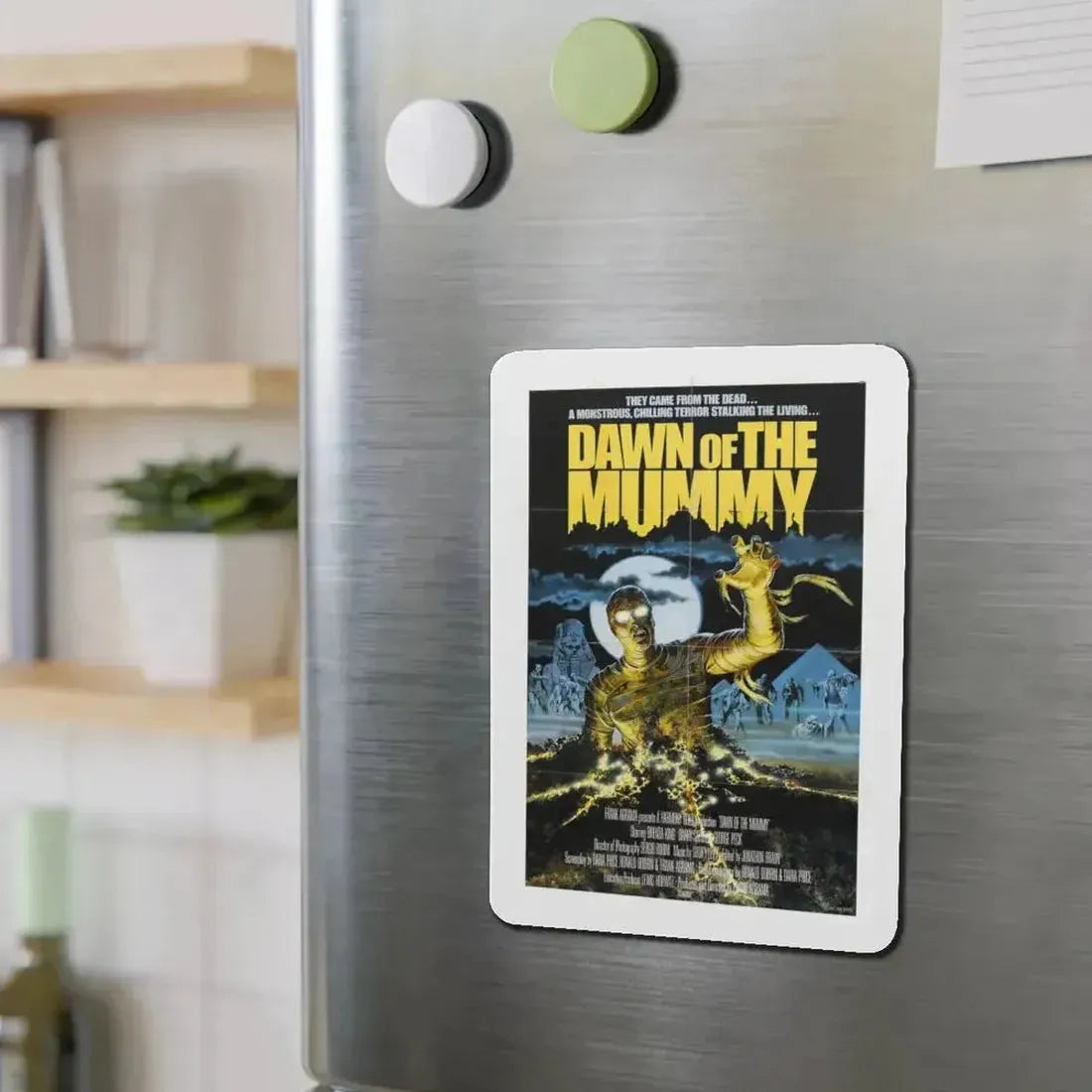 DAWN OF THE MUMMY 1981 Movie Poster - Refrigerator Magnet - The Sticker Space