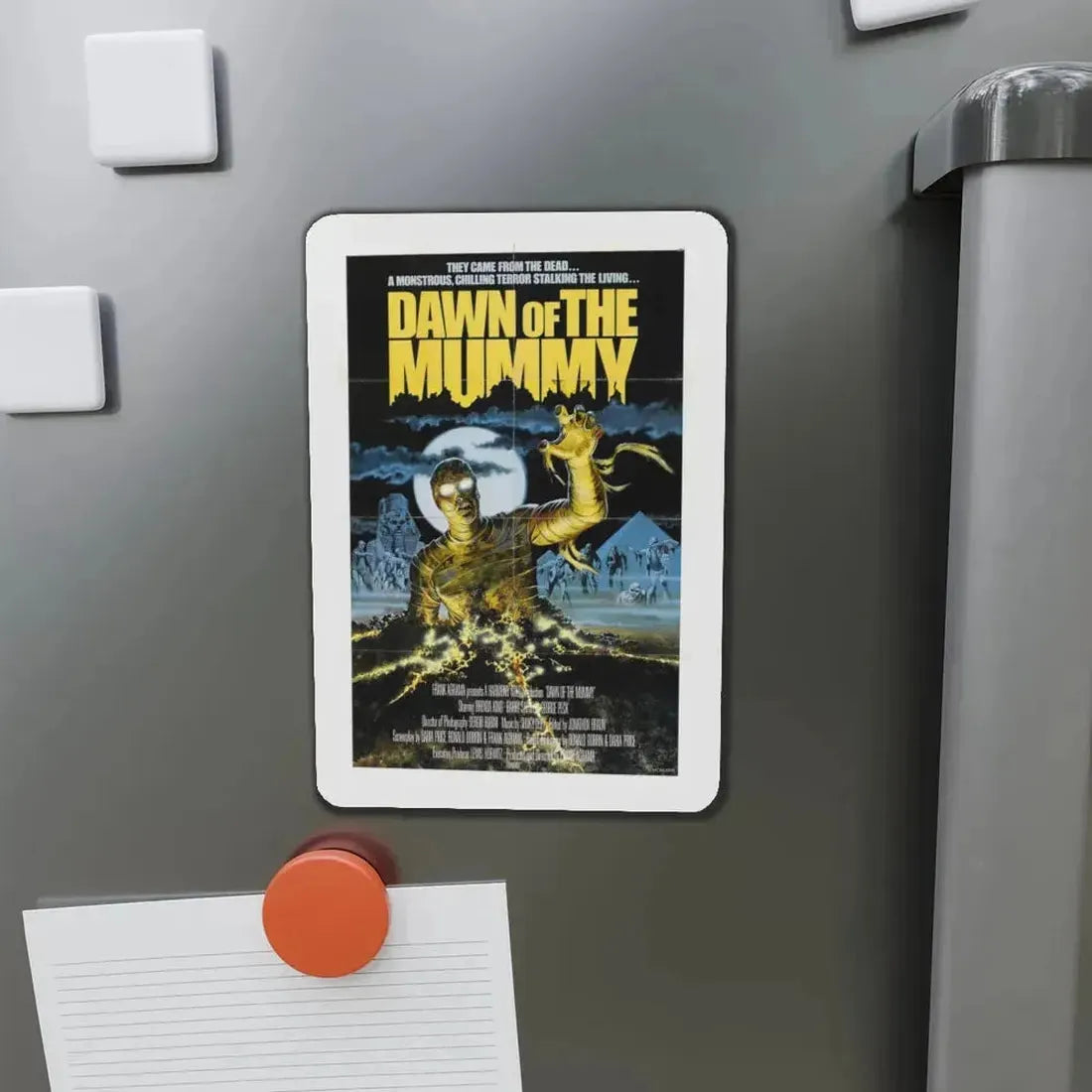 DAWN OF THE MUMMY 1981 Movie Poster - Refrigerator Magnet - The Sticker Space