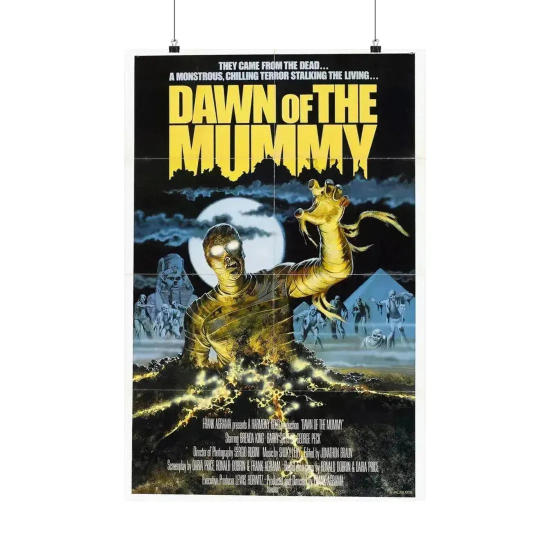 DAWN OF THE MUMMY 1981 - Paper Movie Poster 20″ x 30″ Matte - The Sticker Space