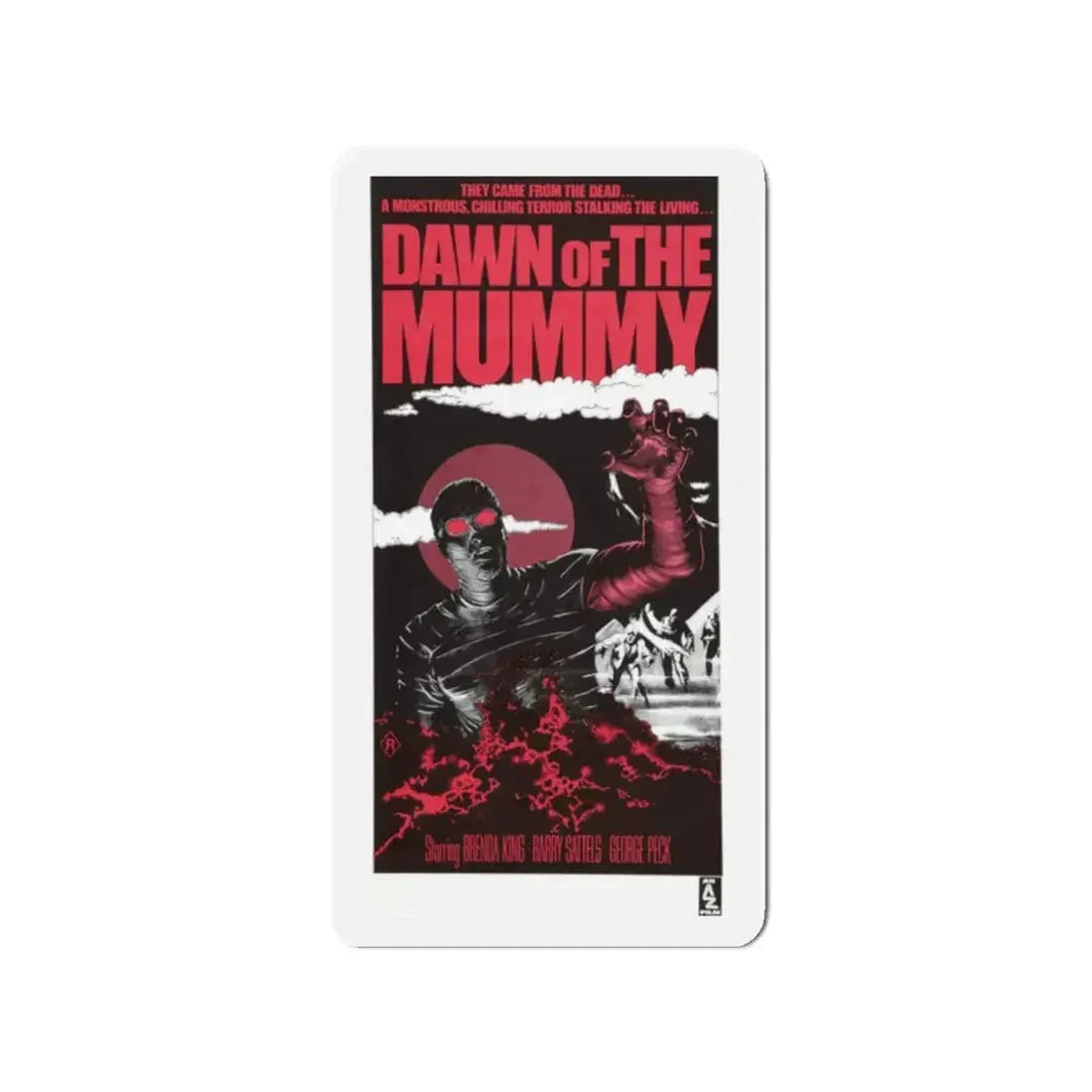 DAWN OF THE MUMMY (2) 1981 Movie Poster - Refrigerator Magnet 2 Inch - The Sticker Space