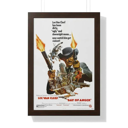 DAY OF ANGER 1967 - Framed Movie Poster 16″ x 24″ Walnut - The Sticker Space