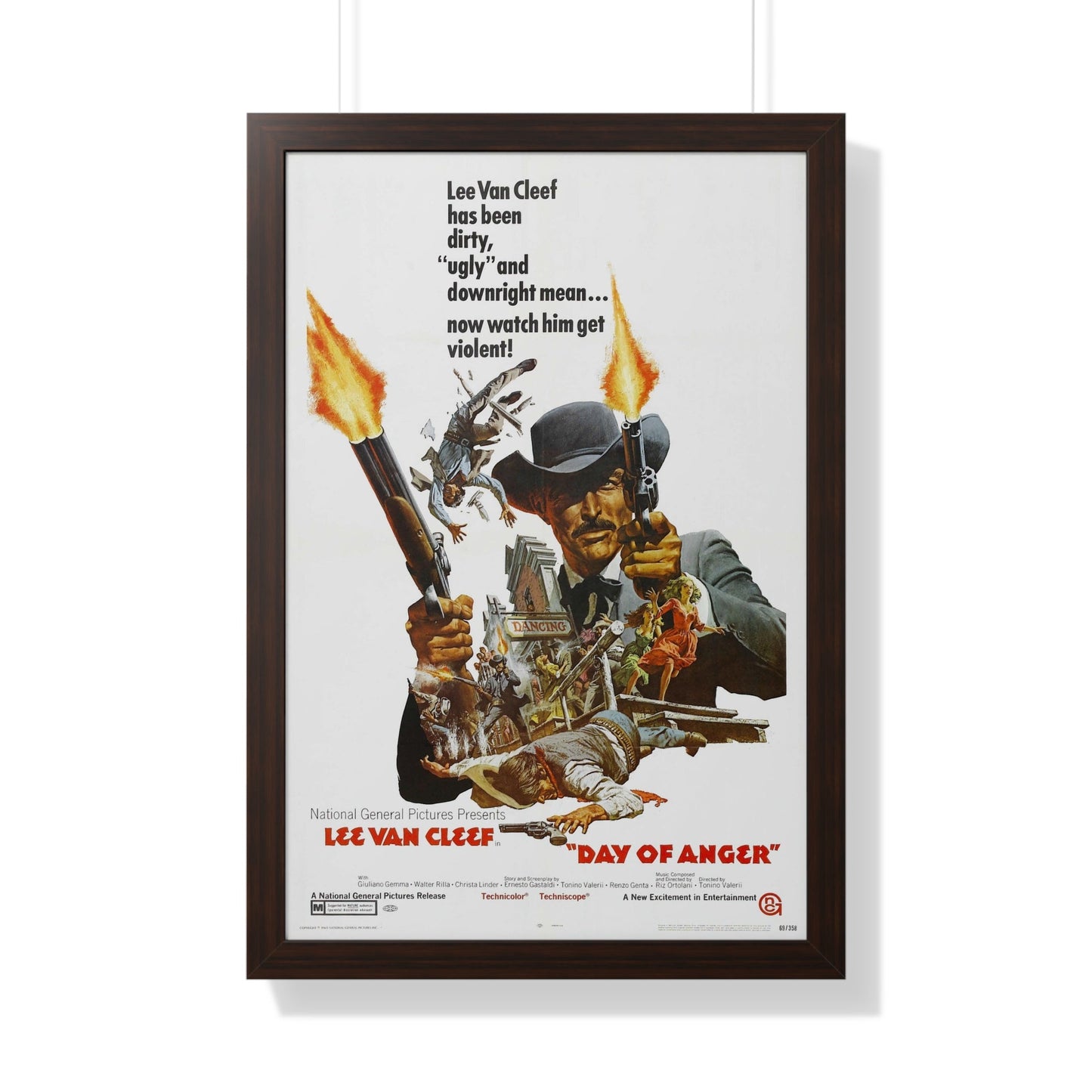 DAY OF ANGER 1967 - Framed Movie Poster-20" x 30"-The Sticker Space